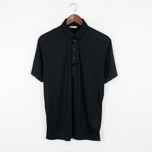 Collar's & Co. Dress Collar Polo Shirt in Black Size Medium